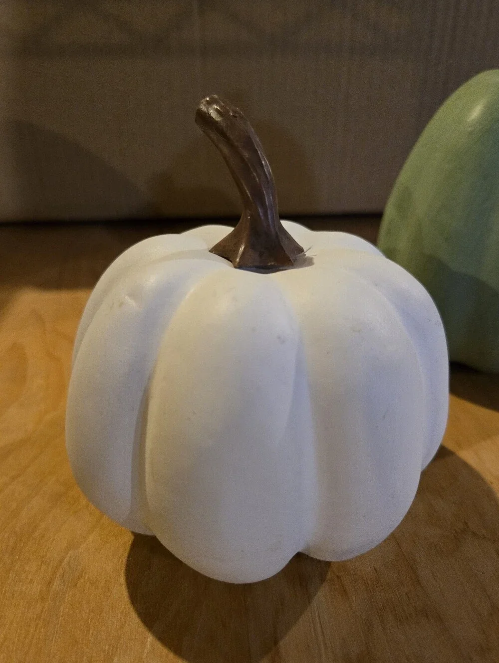 Target Home Accents White and Green Decorative Pumpkin Duo